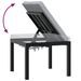 Ensemble de banc de jardin avec coussins 3 pcs noir - Photo n°7