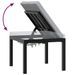 Ensemble de banc de jardin avec coussins 4 pcs noir - Photo n°8