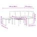 Ensemble de banc de jardin avec coussins 4 pcs noir - Photo n°10