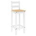 Ensemble de bar 3 pcs Blanc Bois de pin massif - Photo n°5