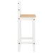 Ensemble de bar 3 pcs Blanc Bois de pin massif - Photo n°7