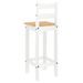 Ensemble de bar 3 pcs Blanc Bois de pin massif - Photo n°8