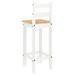 Ensemble de bar 3 pcs Blanc Bois de pin massif - Photo n°8