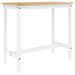 Ensemble de bar 3 pcs Blanc Bois de pin massif - Photo n°9