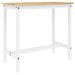 Ensemble de bar 3 pcs Blanc Bois de pin massif - Photo n°12