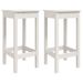 Ensemble de bar 3 pcs Blanc Bois de pin massif - Photo n°5