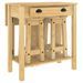 Ensemble de bar 3 pcs bois de pin massif - Photo n°2