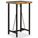 Ensemble de bar 3 pcs Bois de récupération Cuir véritable et toile - Photo n°2