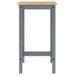 Ensemble de bar 3 pcs Gris Bois de pin massif - Photo n°10