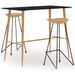 Ensemble de bar 3 pcs Noir 10 - Photo n°1