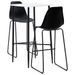 Ensemble de bar 3 pcs Plastique Noir 2 - Photo n°1