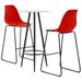 Ensemble de bar 3 pcs Plastique Rouge 4 - Photo n°1
