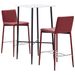 Ensemble de bar 3 pcs Similicuir Rouge bordeaux 5 - Photo n°1