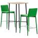 Ensemble de bar 3 pcs Similicuir Vert 6 - Photo n°1