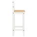 Ensemble de bar 5 pcs Blanc Bois de pin massif - Photo n°7