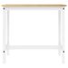 Ensemble de bar 5 pcs Blanc Bois de pin massif - Photo n°10