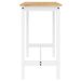 Ensemble de bar 5 pcs Blanc Bois de pin massif - Photo n°11