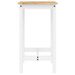 Ensemble de bar 5 pcs Blanc Bois de pin massif - Photo n°11