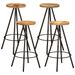 Ensemble de bar 5 pcs bois de manguier massif - Photo n°7