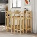 Ensemble de bar 5 pcs Bois de pin massif - Photo n°1