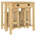 Ensemble de bar 5 pcs Bois de pin massif - Photo n°2