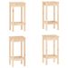 Ensemble de bar 5 pcs Bois de pin massif - Photo n°5