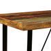 Ensemble de bar 5 pcs Bois massif recyclé et cuir véritable - Photo n°4