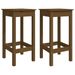 Ensemble de bar 5 pcs Marron miel Bois de pin massif - Photo n°3