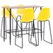 Ensemble de bar 5 pcs Plastique Jaune - Photo n°1