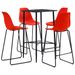 Ensemble de bar 5 pcs Plastique Rouge 5 - Photo n°1