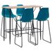 Ensemble de bar 5 pcs Plastique Turquoise 7 - Photo n°1