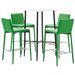 Ensemble de bar 5 pcs Similicuir Vert 7 - Photo n°1