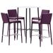 Ensemble de bar 5 pcs Similicuir Violet 8 - Photo n°1