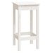 Ensemble de bar 9 pcs Blanc Bois de pin massif - Photo n°4