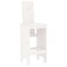 Ensemble de bar de jardin 3 pcs blanc bois de pin massif - Photo n°4