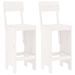 Ensemble de bar de jardin 3 pcs blanc bois de pin massif - Photo n°3