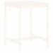 Ensemble de bar de jardin 3 pcs blanc bois de pin massif - Photo n°6