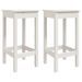 Ensemble de bar de jardin 3 pcs blanc bois de pin massif - Photo n°5