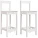 Ensemble de bar de jardin 3 pcs blanc bois de pin massif - Photo n°5