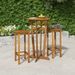 Ensemble de bar de jardin 3 pcs bois d'acacia solide - Photo n°2