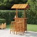 Ensemble de bar de jardin 3 pcs Bois d'acacia solide - Photo n°1