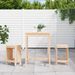 Ensemble de bar de jardin 3 pcs bois de pin massif - Photo n°2