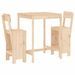 Ensemble de bar de jardin 3 pcs bois de pin massif - Photo n°1