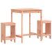 Ensemble de bar de jardin 3 pcs bois massif de Douglas - Photo n°1