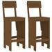 Ensemble de bar de jardin 3 pcs marron miel bois pin massif - Photo n°3