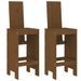 Ensemble de bar de jardin 3 pcs marron miel bois pin massif - Photo n°3