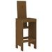 Ensemble de bar de jardin 3 pcs marron miel bois pin massif - Photo n°4