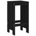 Ensemble de bar de jardin 3 pcs noir bois de pin massif - Photo n°4