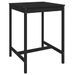 Ensemble de bar de jardin 3 pcs noir bois de pin massif - Photo n°6