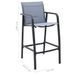 Ensemble de bar de jardin 3 pcs Noir et gris - Photo n°4